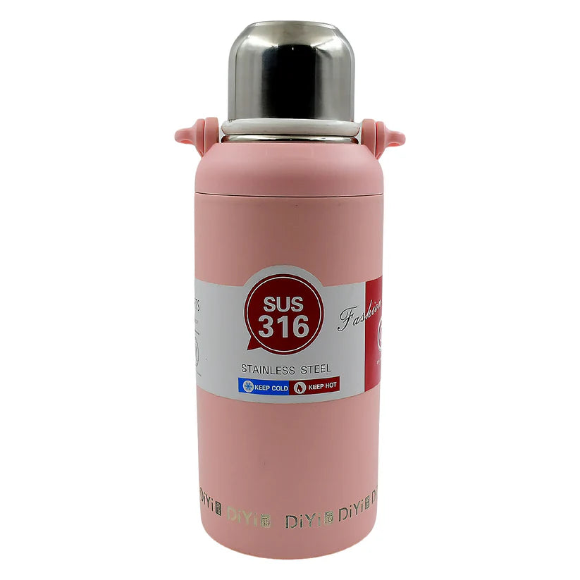 Stainless Steel tumblers 316 Stainless Steel, Vacuum Insulated Cup Bottle, Portable Travel Kettle Water Bottle with Handle, Outdoor Large Capacity Sports Kettle Cups Bottle (1300 ML