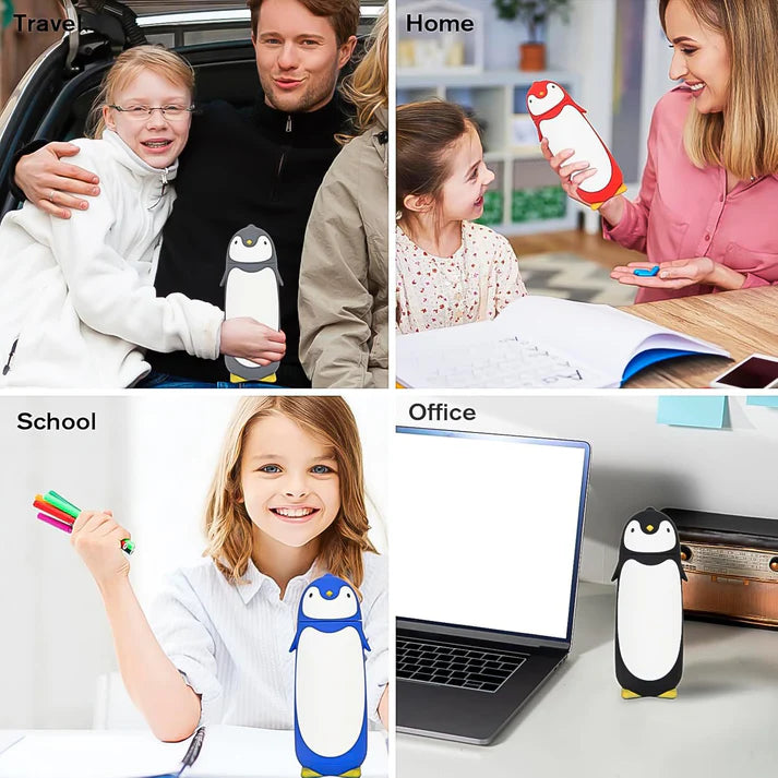 Penguin Water Bottle Penguin (Cartoon) Funny Travel Mug Insulated, Inner glass Vacuum Water Bottle
