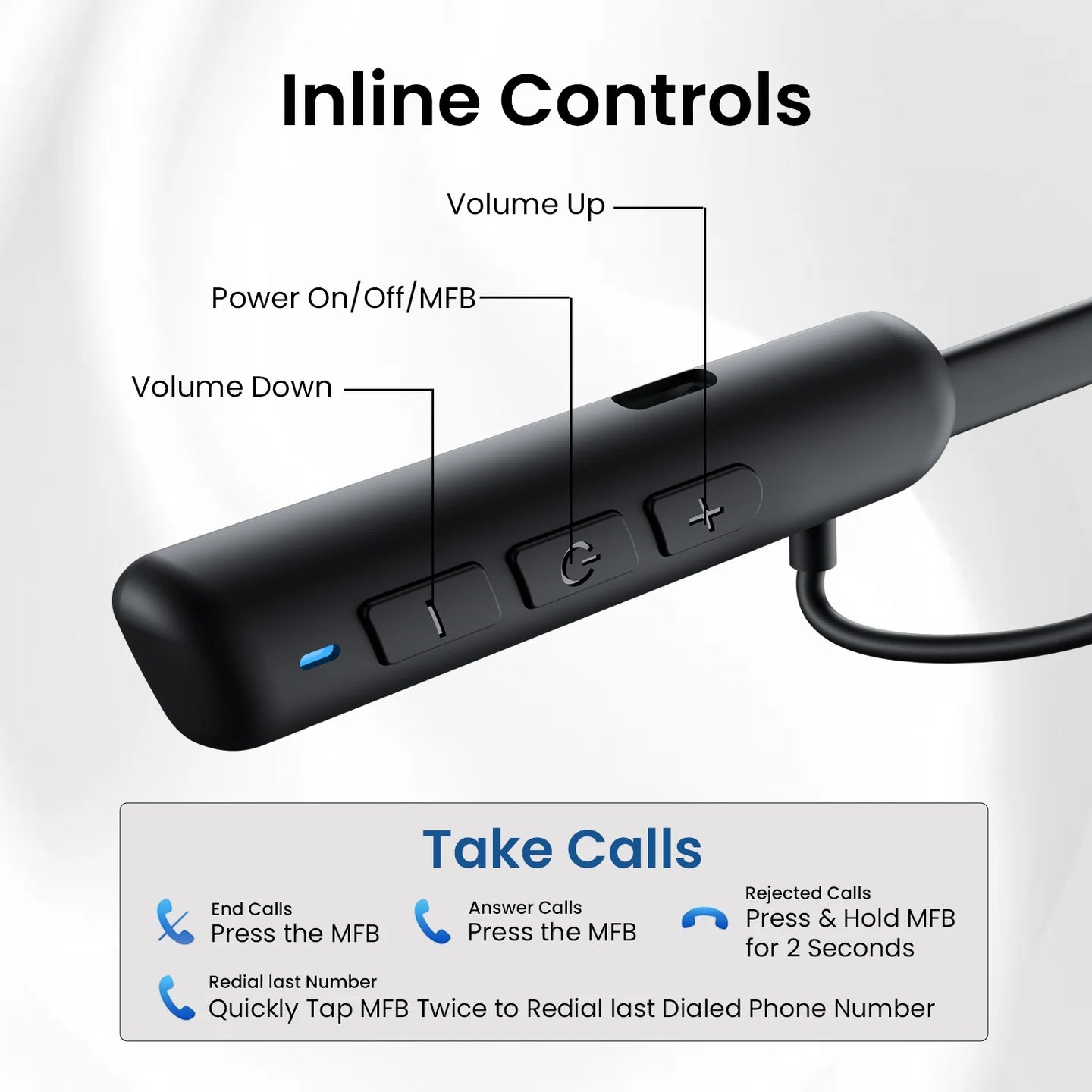 Harmonics Z10 Neckband 35 Hour Playtime | Inline Control | Water Resistant | Magnetic Latch (2404)