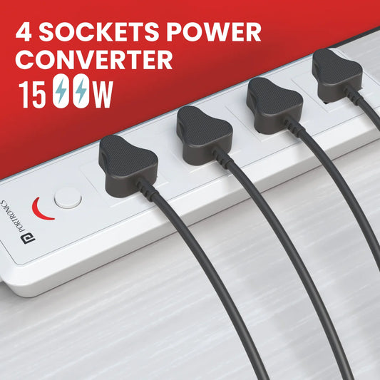 Power Plate 11 | 1500 Watts | 2m Long Cord | 4 Universal Sockets (Portronics)
