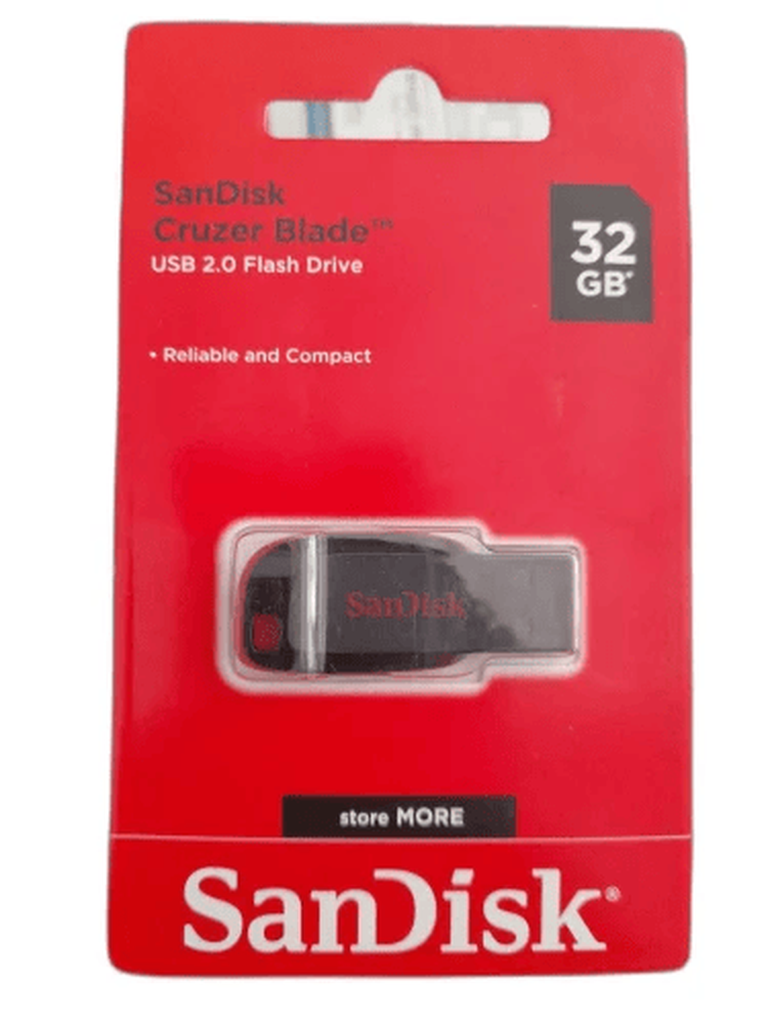 SanDisk Cruzer Blade USB 2.0 Flash Drive 32 GB
