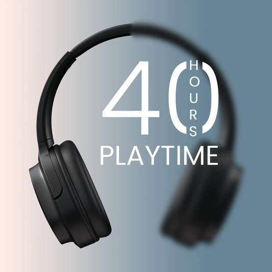 Muffs M4  | 40mm Dynamic Driver | Powerful Bass |In Built Mic | Type C Fast Charging