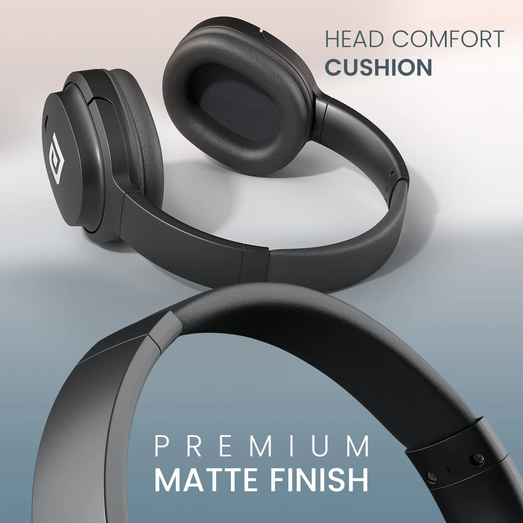 Muffs M4  | 40mm Dynamic Driver | Powerful Bass |In Built Mic | Type C Fast Charging