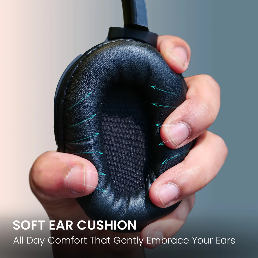 Muffs M4  | 40mm Dynamic Driver | Powerful Bass |In Built Mic | Type C Fast Charging