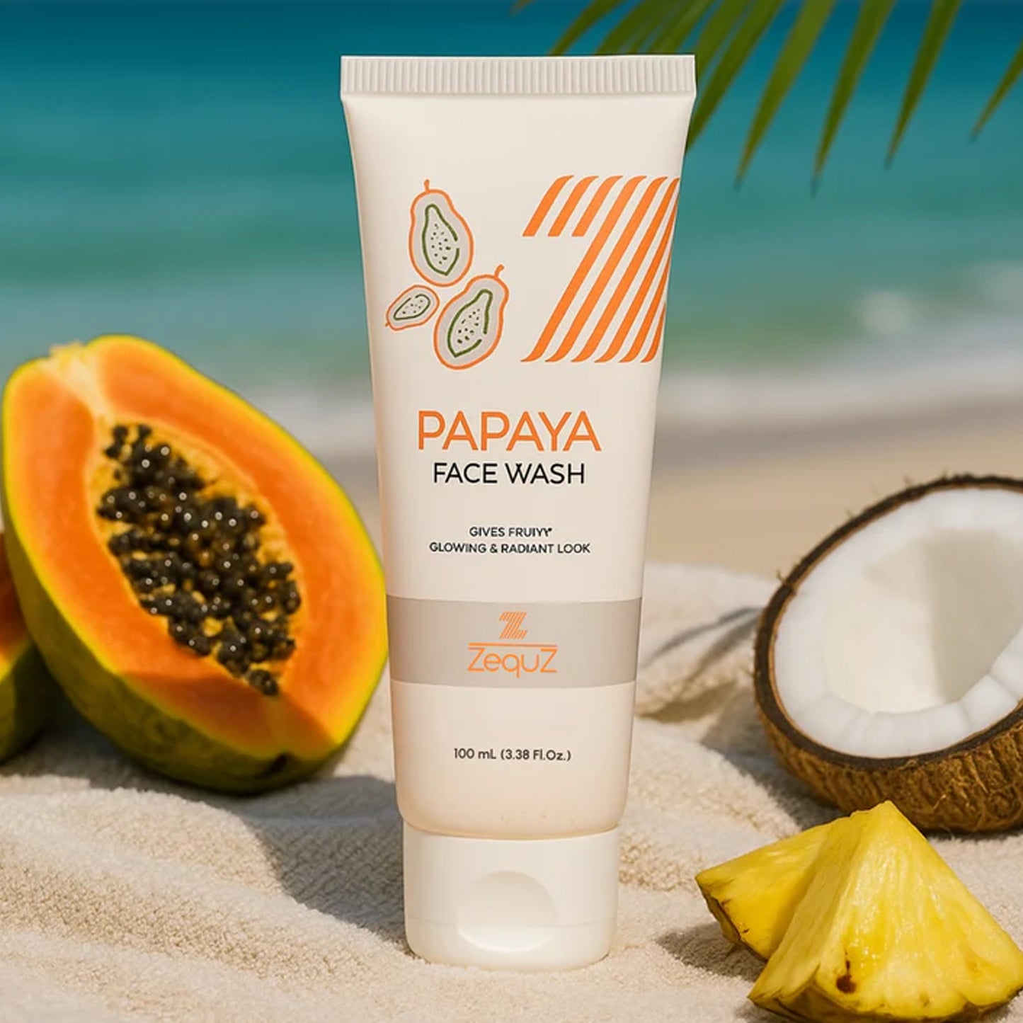 Zequz Papaya Face Wash - (100ml  1 Pc)