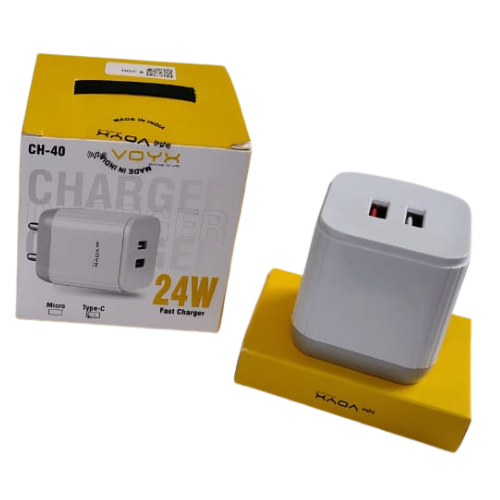 Voyx 24W Charger CH 40 Fast Charger