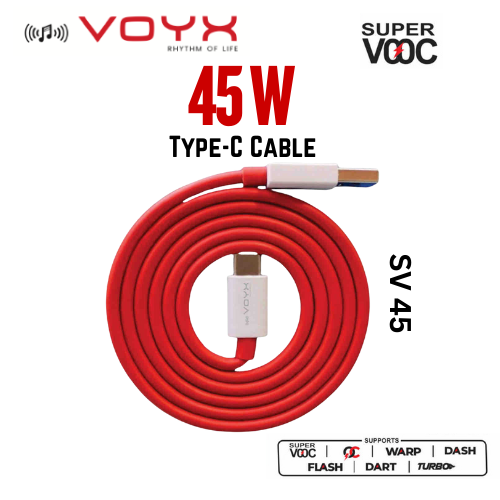Voyx 45 Watt Type C Cable