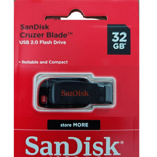 SanDisk Cruzer Blade USB 2.0 Flash Drive 32 GB