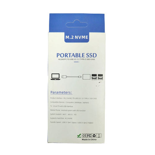 SSD Enclosure NVME M.2 - Metal