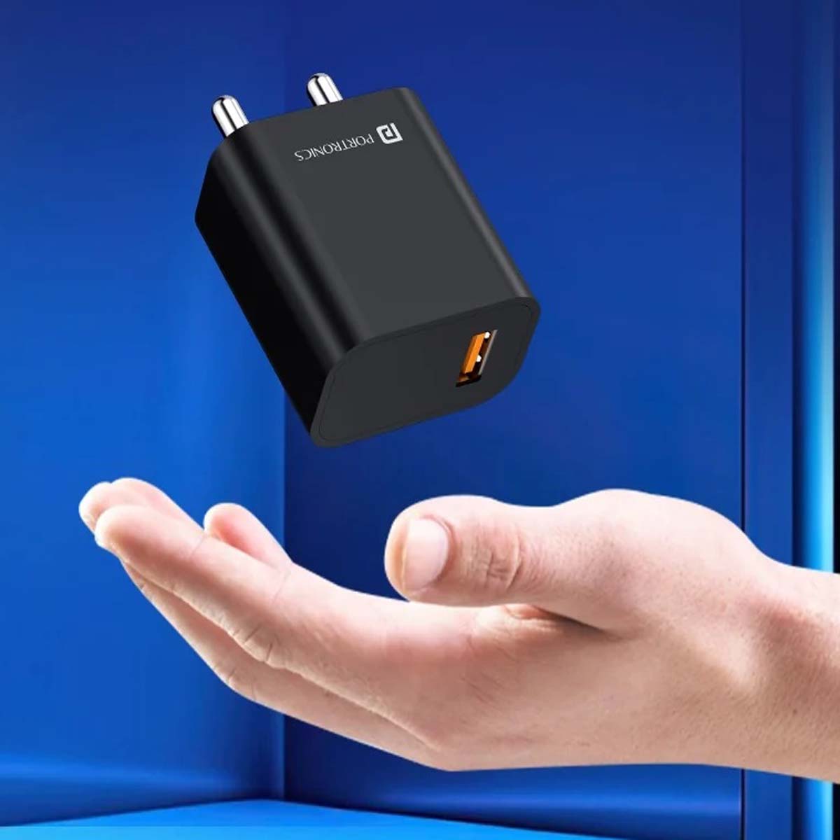 Portronics Adapto One Plus-Type C Cable Fast Charging | 3A Max output | USB A | BIS Certified