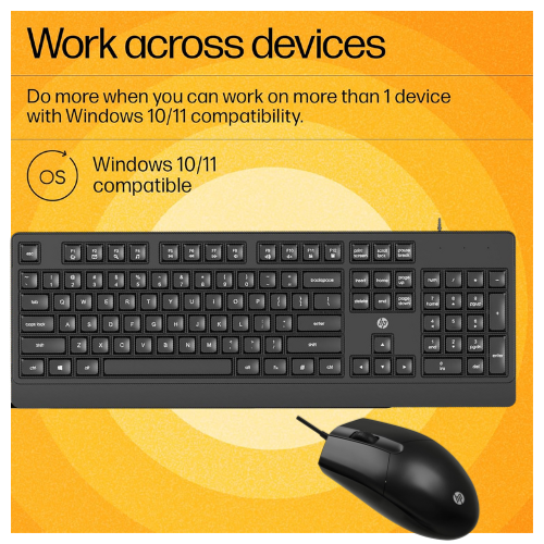 HP KM180 Wired Keyboard and Mouse Combo