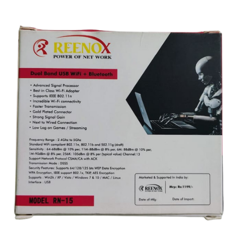 Reenox RN - 15  USB Wi-fi + Bluetooth