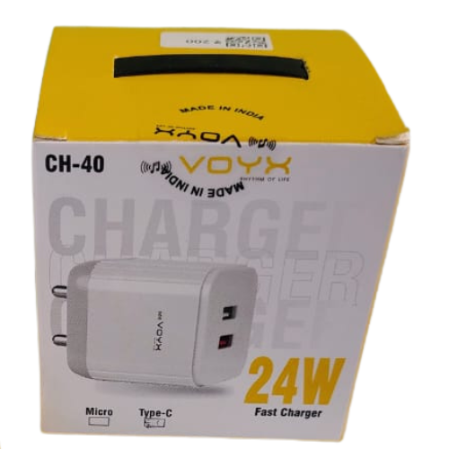 Voyx 24W Charger CH 40 Fast Charger