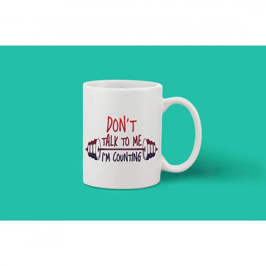 Generic Printed Ceramic Coffee Mug - 1 Pieces, White, 11oz