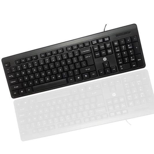 HP K100 Wired Keyboard Plug & Play Setup, LED Indicators