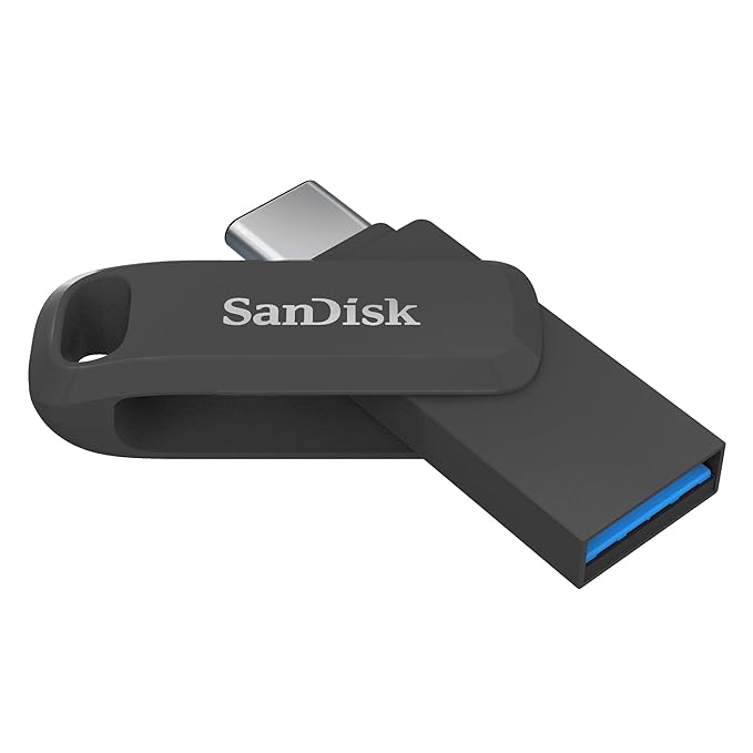 SANDISK Ultra Dual Drive Go Type-C 256GB, Upto 400MB/s, OTG, Pendrive, Black, 5Y Warranty (SDDDC3-256G-I46PD)