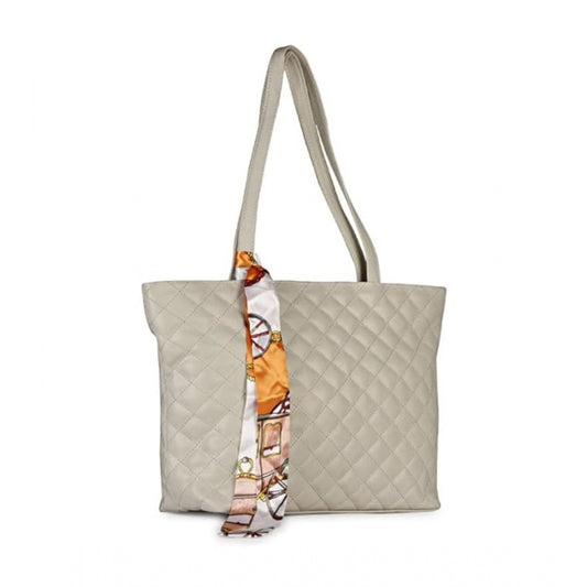 Generic Women's Polyurethane Textured Shoulder Bag (Grey)