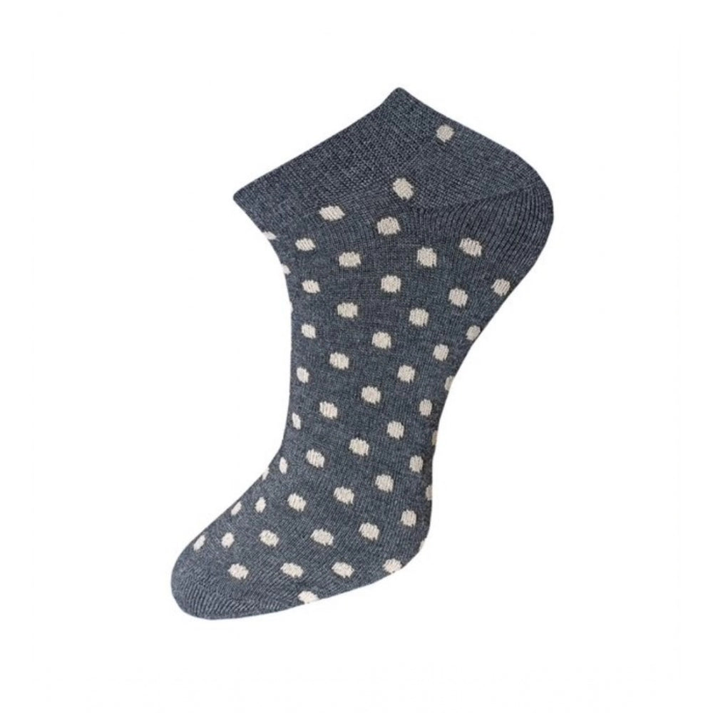 Generic 3_Pair Set Unisex Casual Cotton Printed Ankle Length Socks (Multicolor)