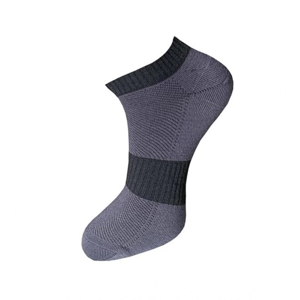 Generic 3_Pair Set Unisex Casual Cotton Solid Ankle Length Socks (Multicolor)
