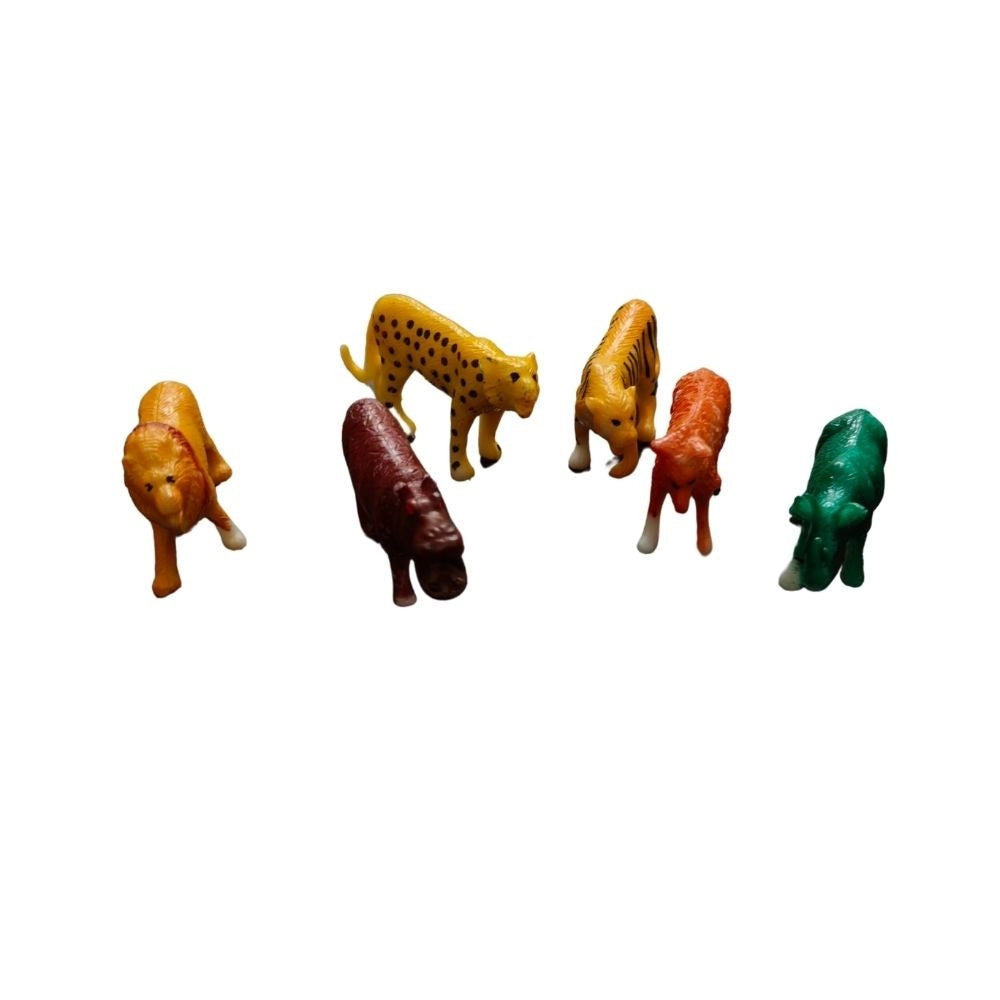 6_Pcs Set Wild Animals | PVC | Toys| 1+ Years