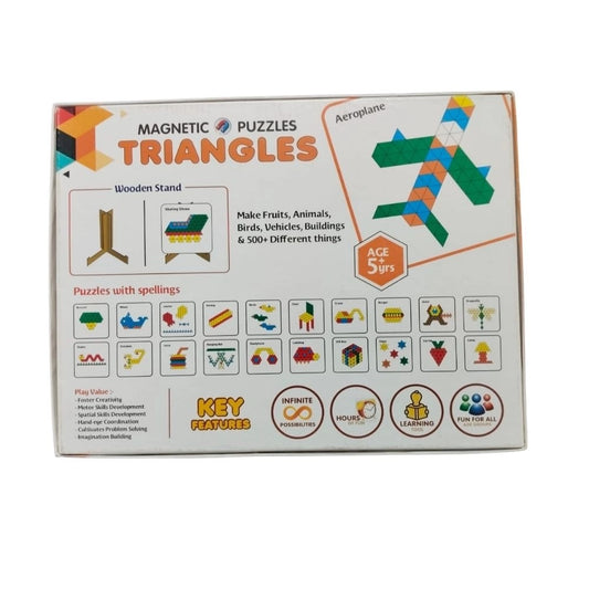 Magnetic Puzzle Triangle | Cardboard | Educational Toys| 3+ Years