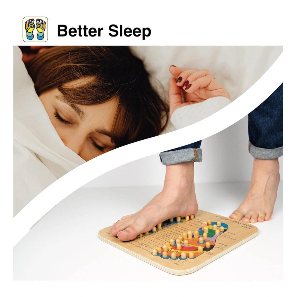 Generic Wood Point Foot Massager For Reflexology Trigger Feet (Wood)