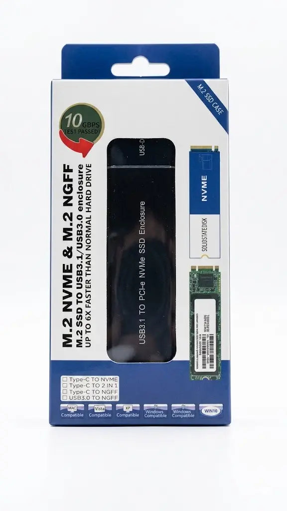 M.2 NVME & M.2 NGFF SSD Casing