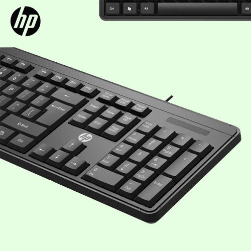 HP K100 Wired Keyboard USB Plug & Play Setup, LED Indicators