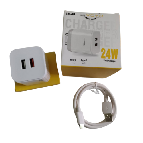 Voyx 24W Charger CH 40 Fast Charger