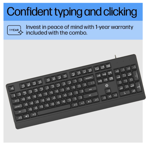 HP KM180 Wired Keyboard and Mouse Combo