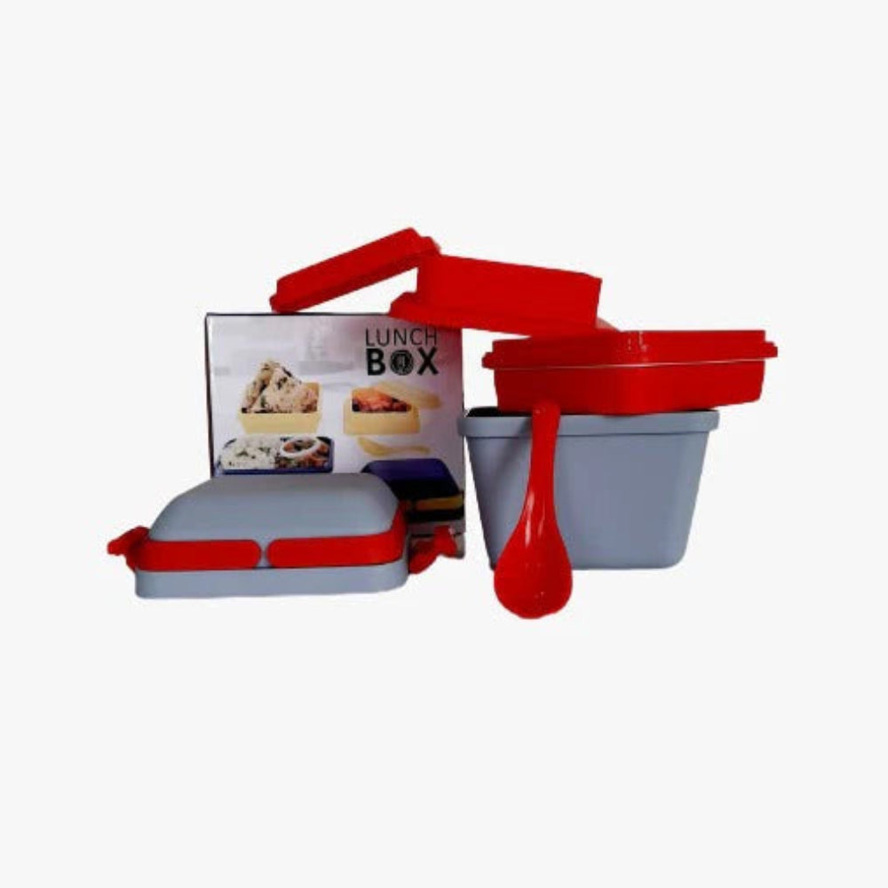 2144_travelling_lunch_box  Airtight Lunch Box with Handle & Push Lock