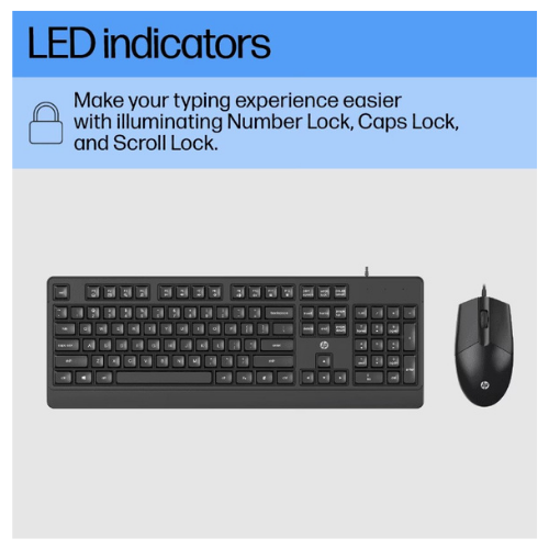 HP KM180 Wired Keyboard and Mouse Combo
