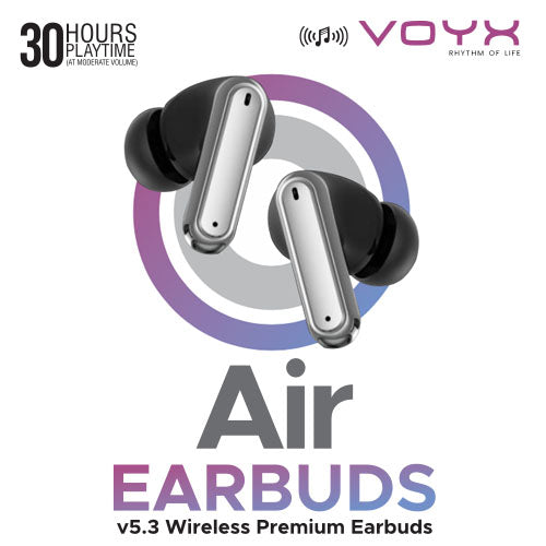 Voyx AIR Earbuds | 30Hrs Playtime | Bluetooth V5.1 Headphone