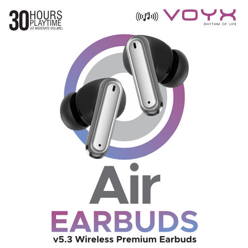 Voyx AIR Earbuds | 30Hrs Playtime | Bluetooth V5.1 Headphone