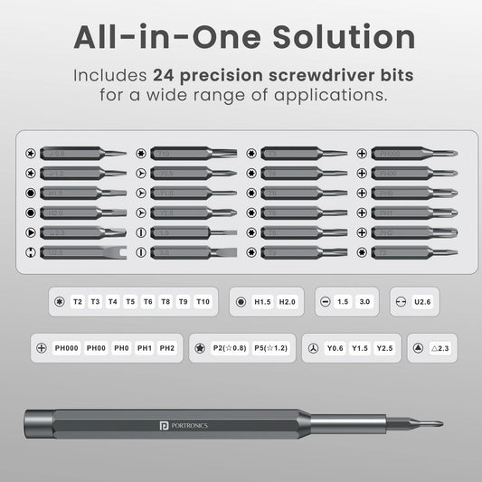Bit Box 24 in 1 Tool Box Portronics