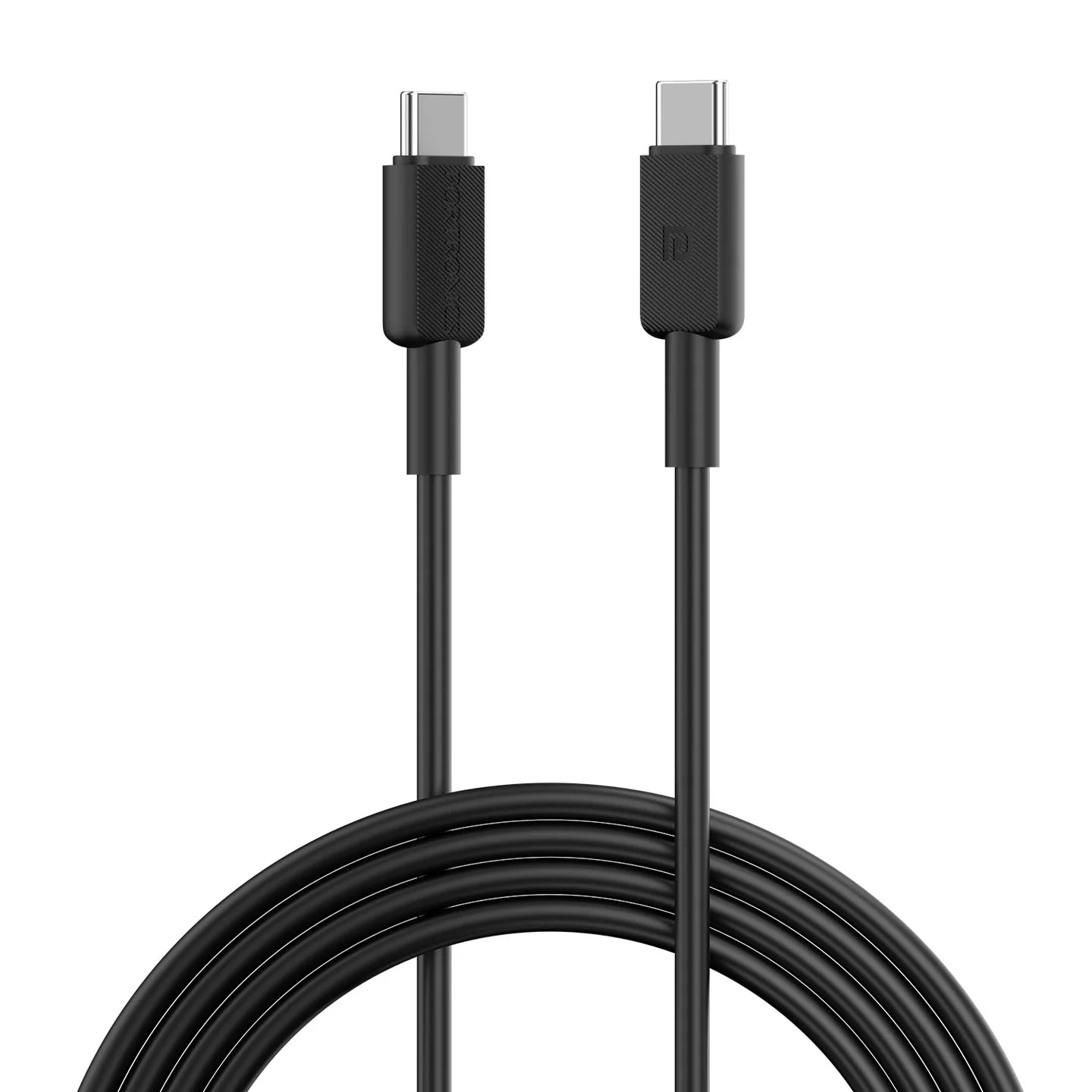 Konnect Link C Square 100W Type C to Type C Cable Type C to Type C Cable | Durable TPE Cable | 1 Cable for all Type C Devices | 1m Portable Cable (POR 2268)r