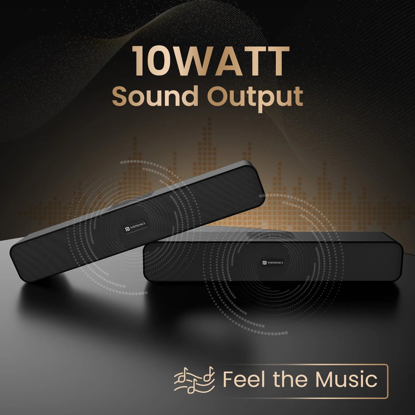 DECIBEL 24 Bluetooth 5.3 | wireless 10W HD soundbar | TWS Surround Sound | Type-C charging port