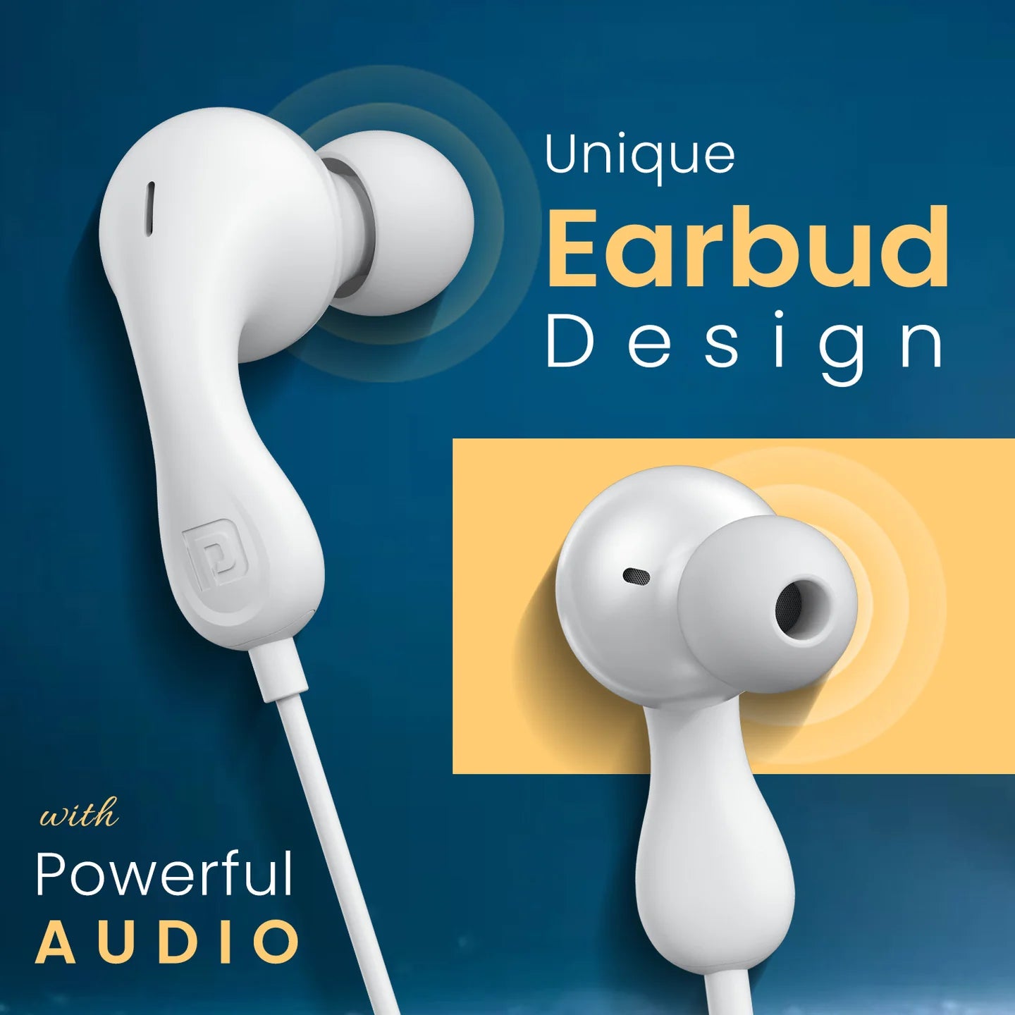 Conch Kappa 3.5mm Wired Earphone | 14.2mm Dynamic Driver | In Line HD Mic | TPE Anti Tangle Material