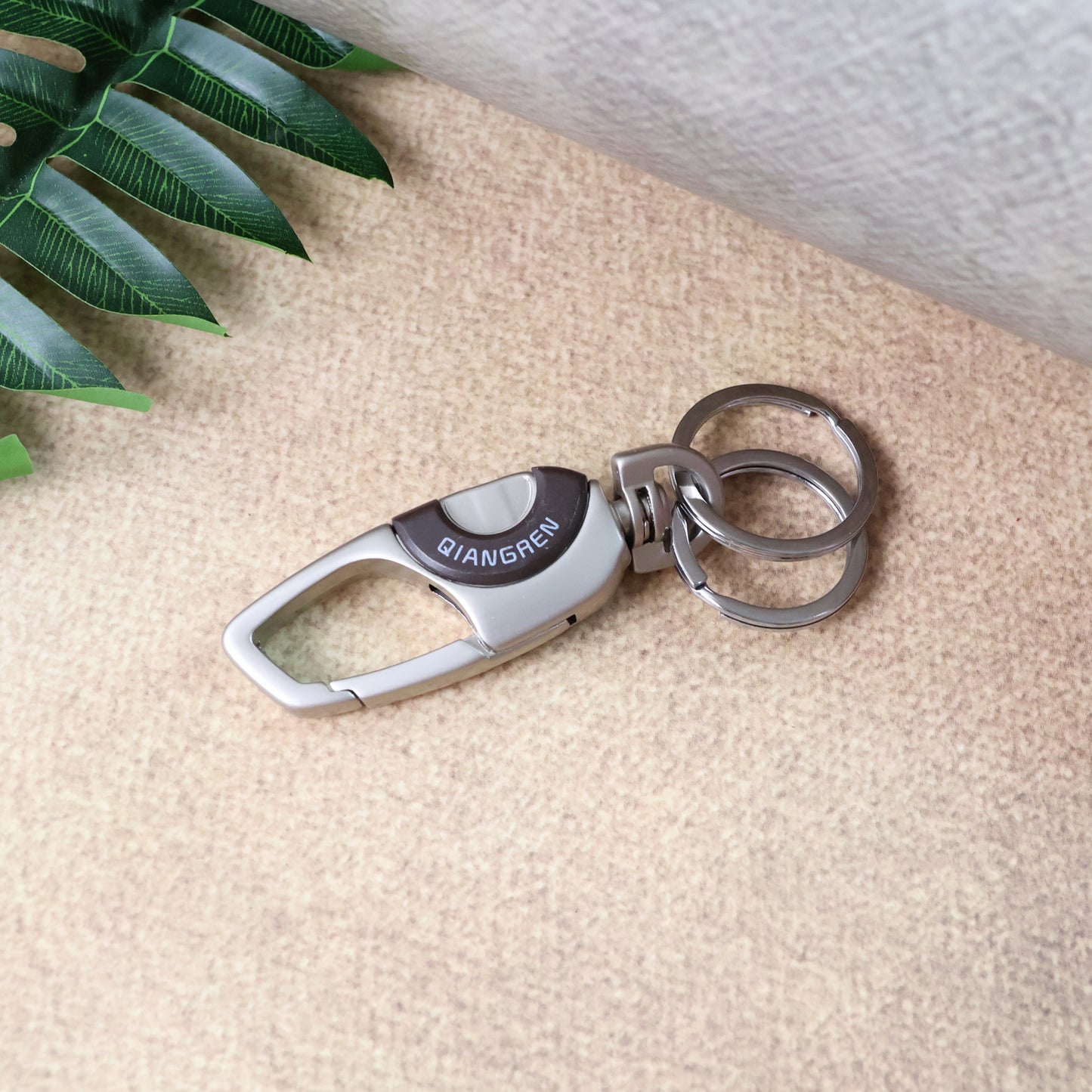 Dual-ring Carabiner Key Holder - (1 Pc)