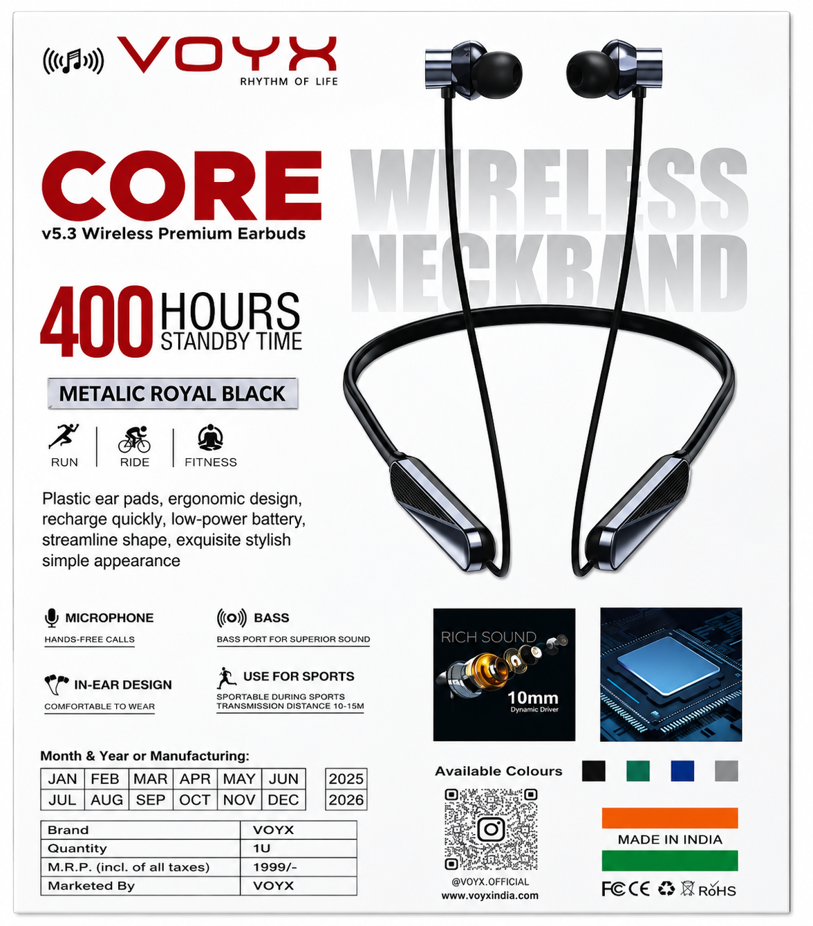 Core v5.3 Wireless Premium Neck band