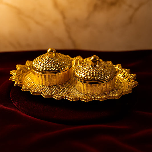 Pooja Kumkum  Rolichawal Holder - (1 Pc)