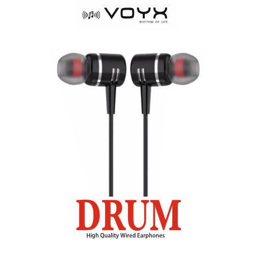 Voyx DRUM  High Quality Earphone with 3mm Audio Jack