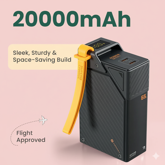 Halley 20K Portronics 65 W Fast Charging Power Bank