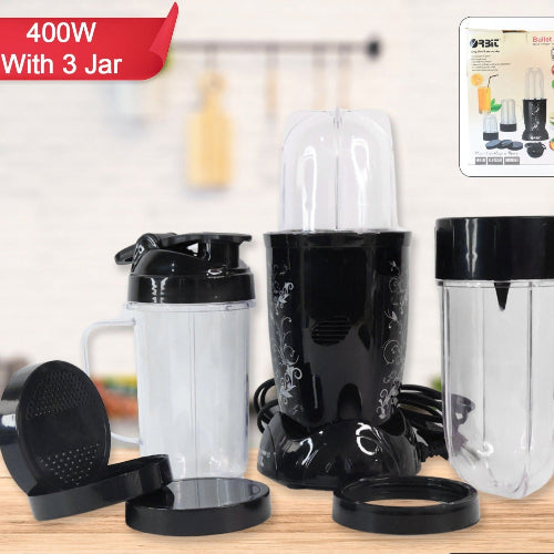 Orbit Bullet Mixer Grinder - 400w With 3 Jars