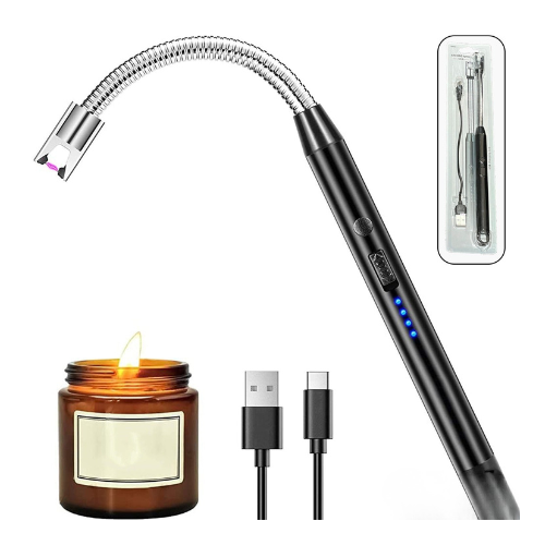 Lighter Long Flexible Electric Arc Usb Rechargeable Windproof Flameless Electronic Smoking Plasma Lighters