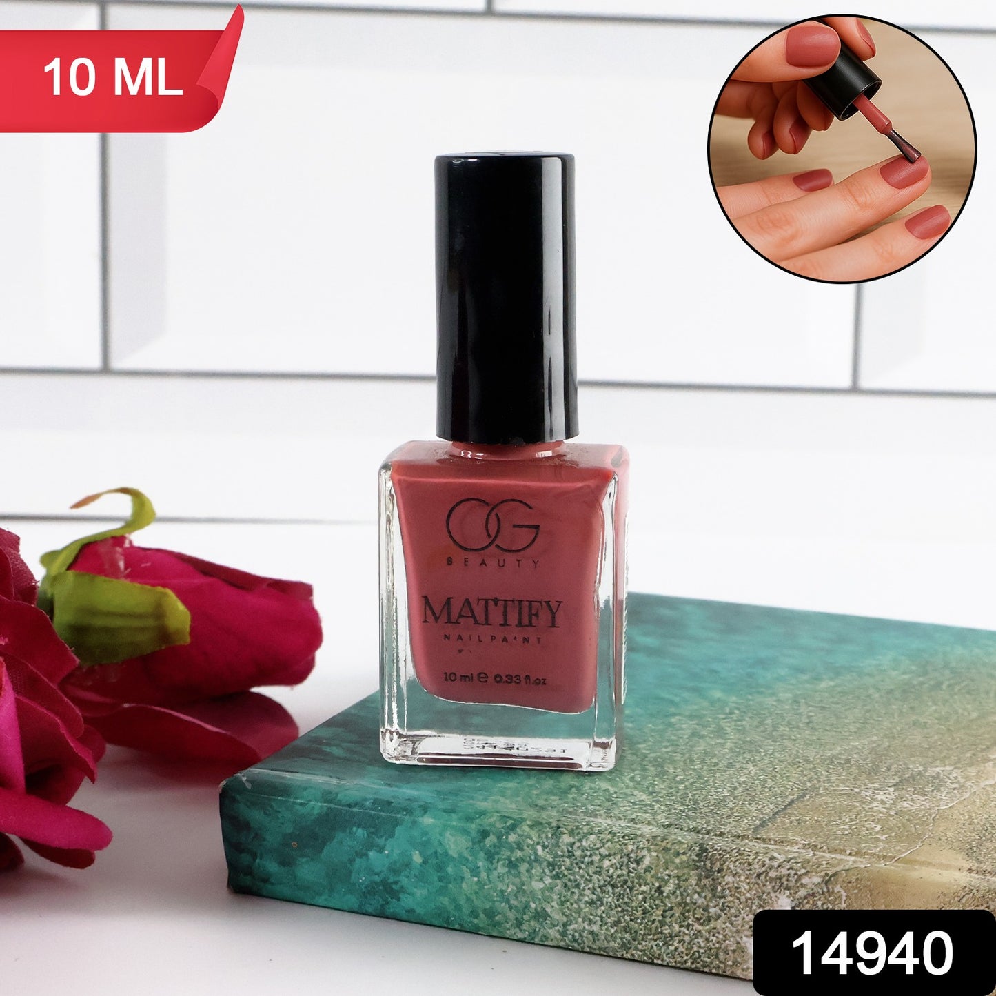 Og Beauty Perfect Pink Mattify Nail Paint (10 Ml  1 Pc)