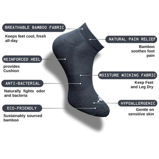 Generic 3_Pair Set Unisex Casual Cotton Printed Low Cut Socks (Multicolor)