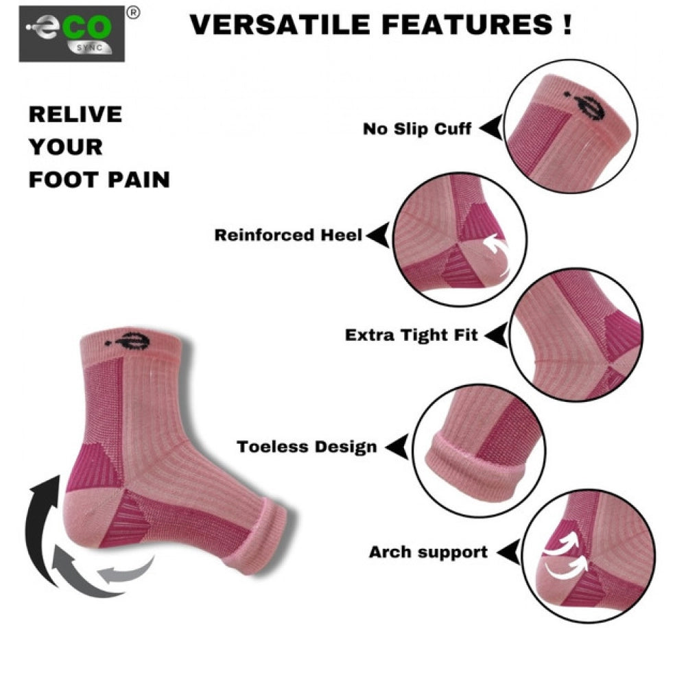 Generic 3_Pair Set Unisex Casual Cotton Printed Ankle Length Support Socks (Multicolor)