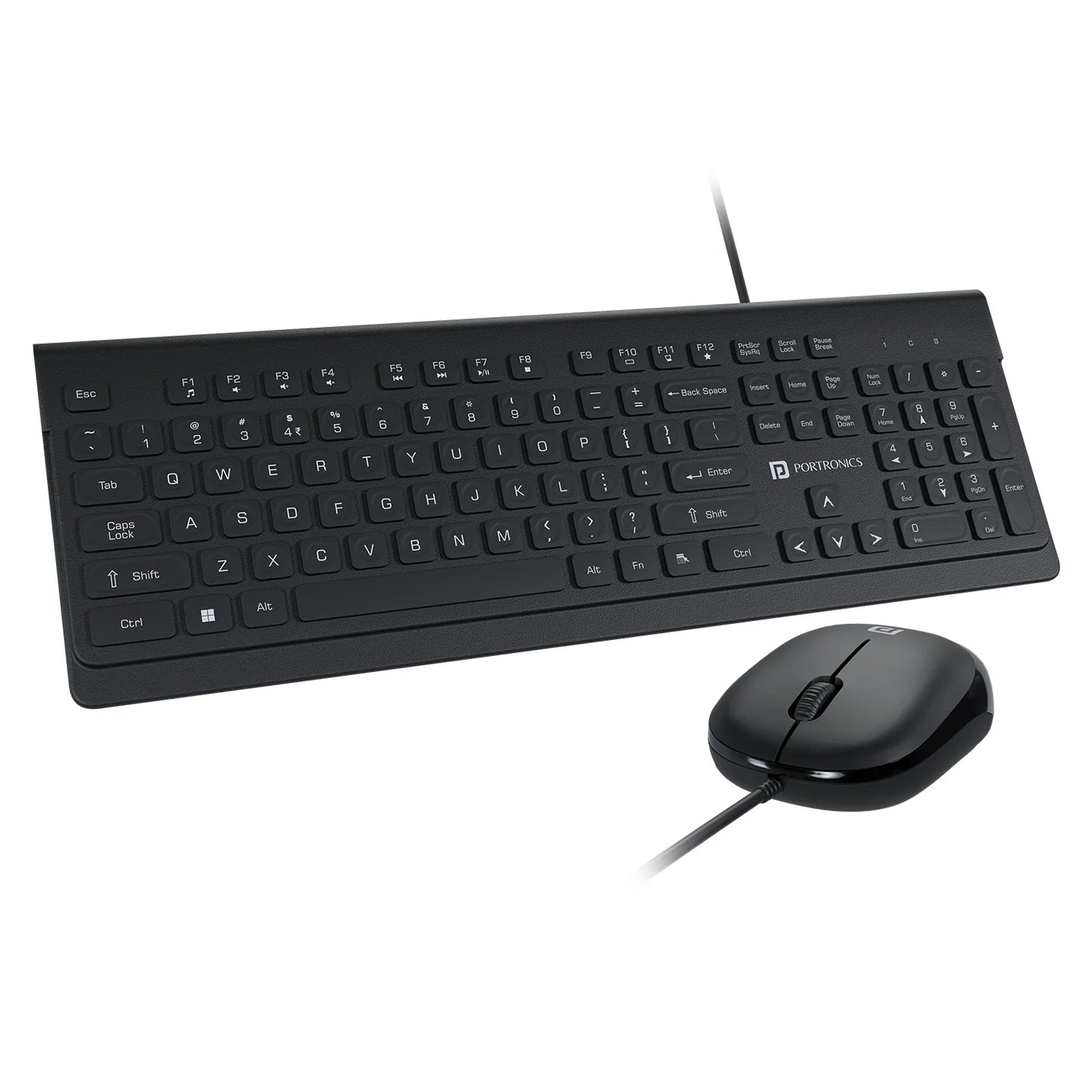 Keytonic 2.4 GHz Wireless Keyboard | Tenkeyless Size | Single USB Receiver | High-Precision Mouse