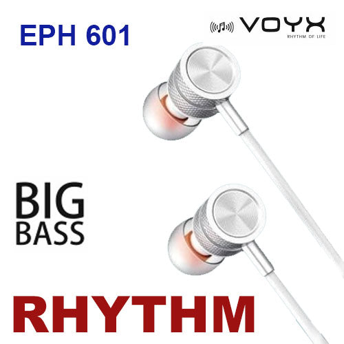 Voyx RHYTHM | High Quality Earphone | 3mm Audio Jack |Metal Body